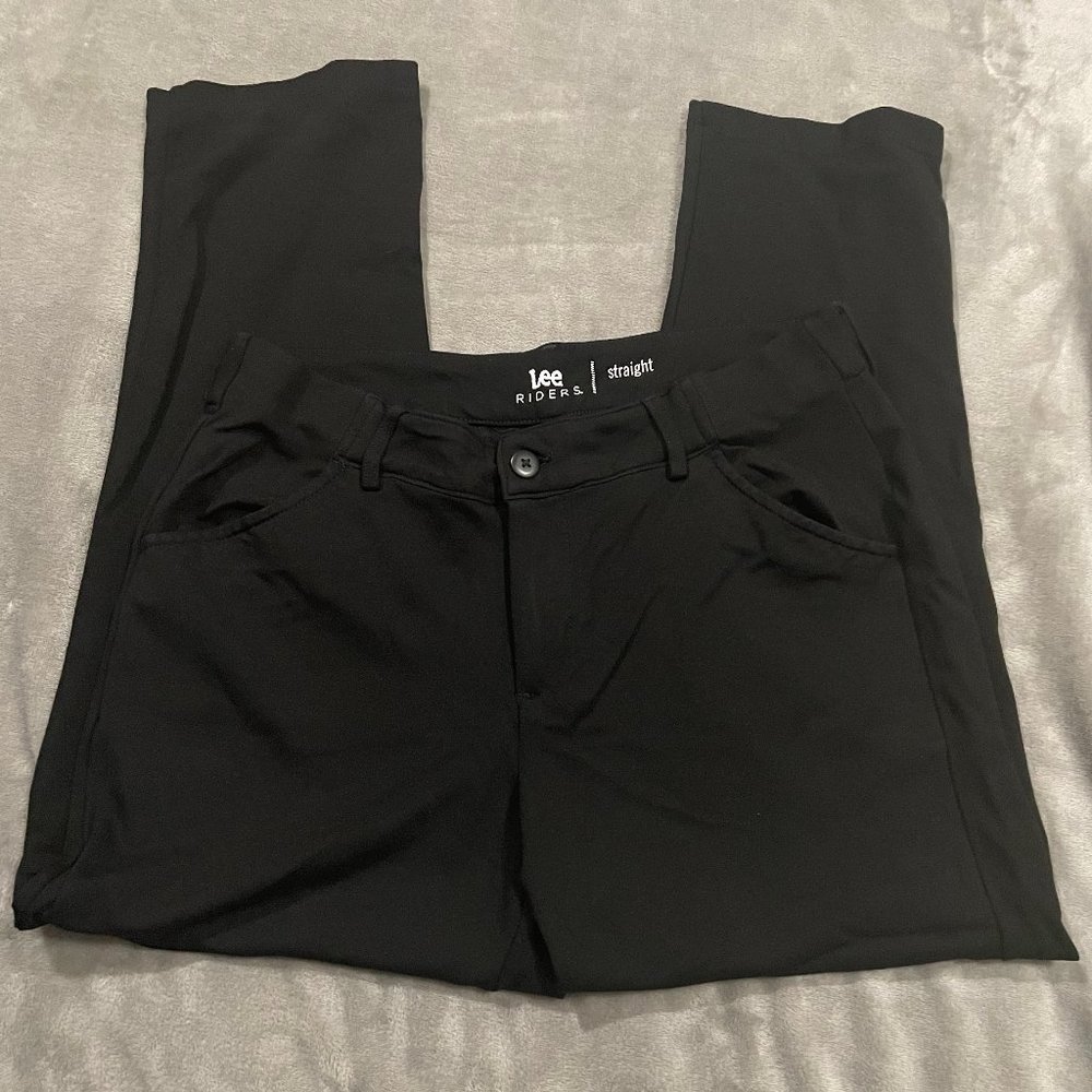 Lee Riders Straight Black Pants